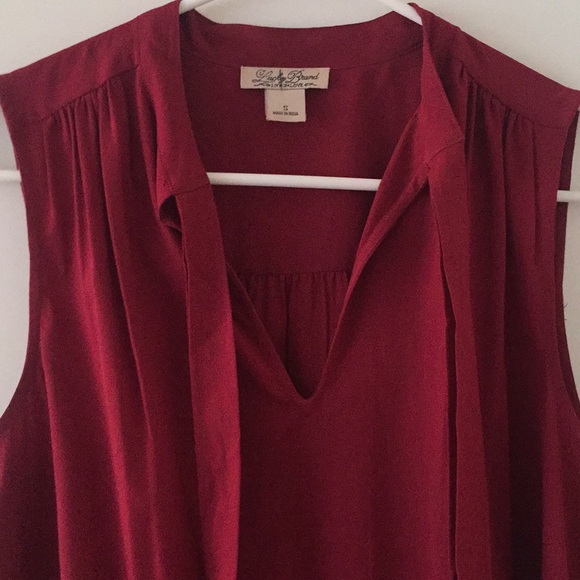 Lucky Brand Maroon Tie Tunic - Picture 4 of 4